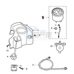 FOX GSX EU1 drawing SPEEDOMETER