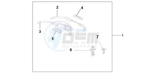 ST13009 France - (F / CMF MME) drawing FAIRING DEFLECTOR