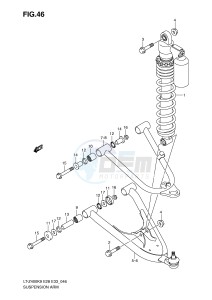 LT-Z400 (E28-E33) drawing SUSPENSION ARM