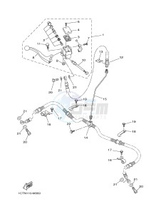 YFM450FWAD YFM45FGPHD GRIZZLY 450 IRS (1CTX 1CTY) drawing FRONT MASTER CYLINDER