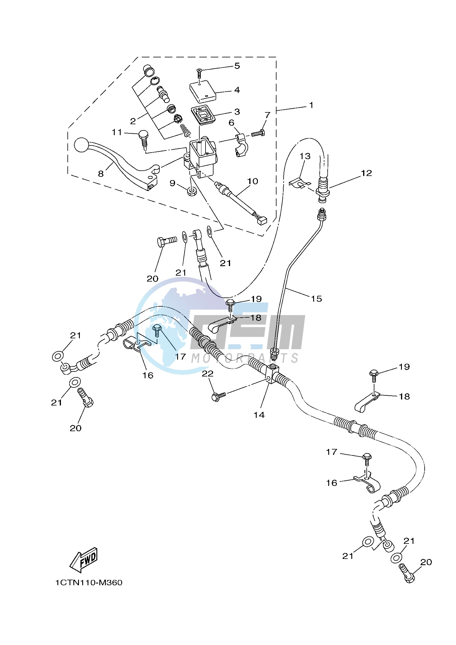 FRONT MASTER CYLINDER