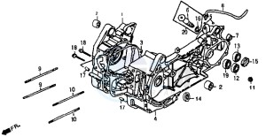 SUPER DUKE 125 drawing CRANKSHAFT / PISTON / PISTON RING