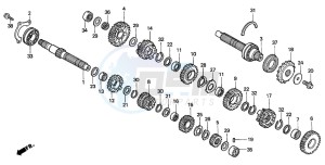 CBR600FS drawing TRANSMISSION