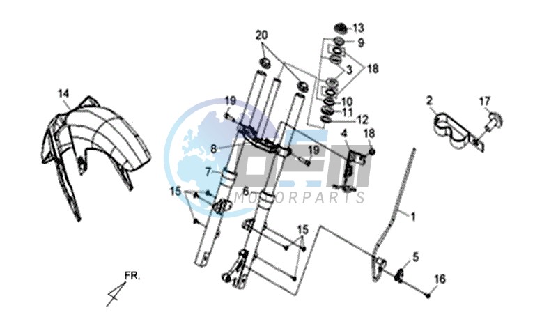 FRONT FORK / STEERING HEAD BEARING