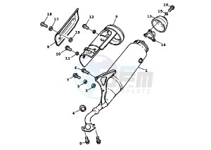 BW'S 100 drawing EXHAUST