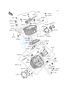 VN 800 A [VULCAN 800] (A1-A5) [VULCAN 800] drawing CYLINDER HEAD