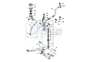 XTZ SUPER TENERE 750 drawing REAR MASTER CYLINDER