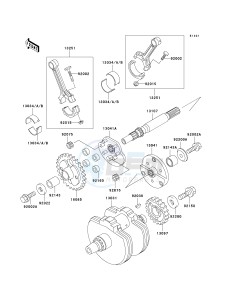 VN 800 A [VULCAN 800] (A10-A11) [VULCAN 800] drawing CRANKSHAFT