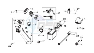 GTS 300I ABS L6 drawing ELECTRONIC PARTS