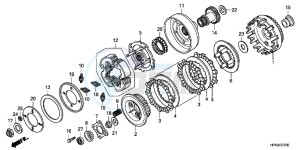 TRX420TMB TRX420 ED drawing CLUTCH