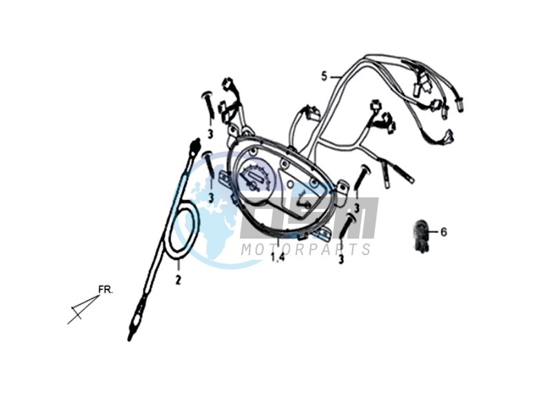 DASHBOARD / SPEEDOMETER CABLE / WIRING HARNASS