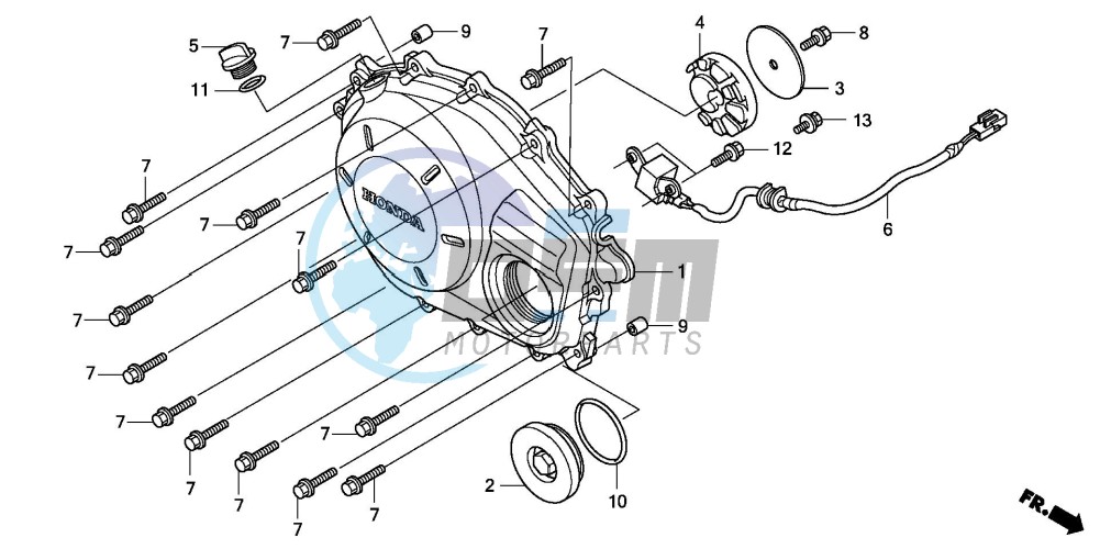 RIGHT CRANKCASE COVER