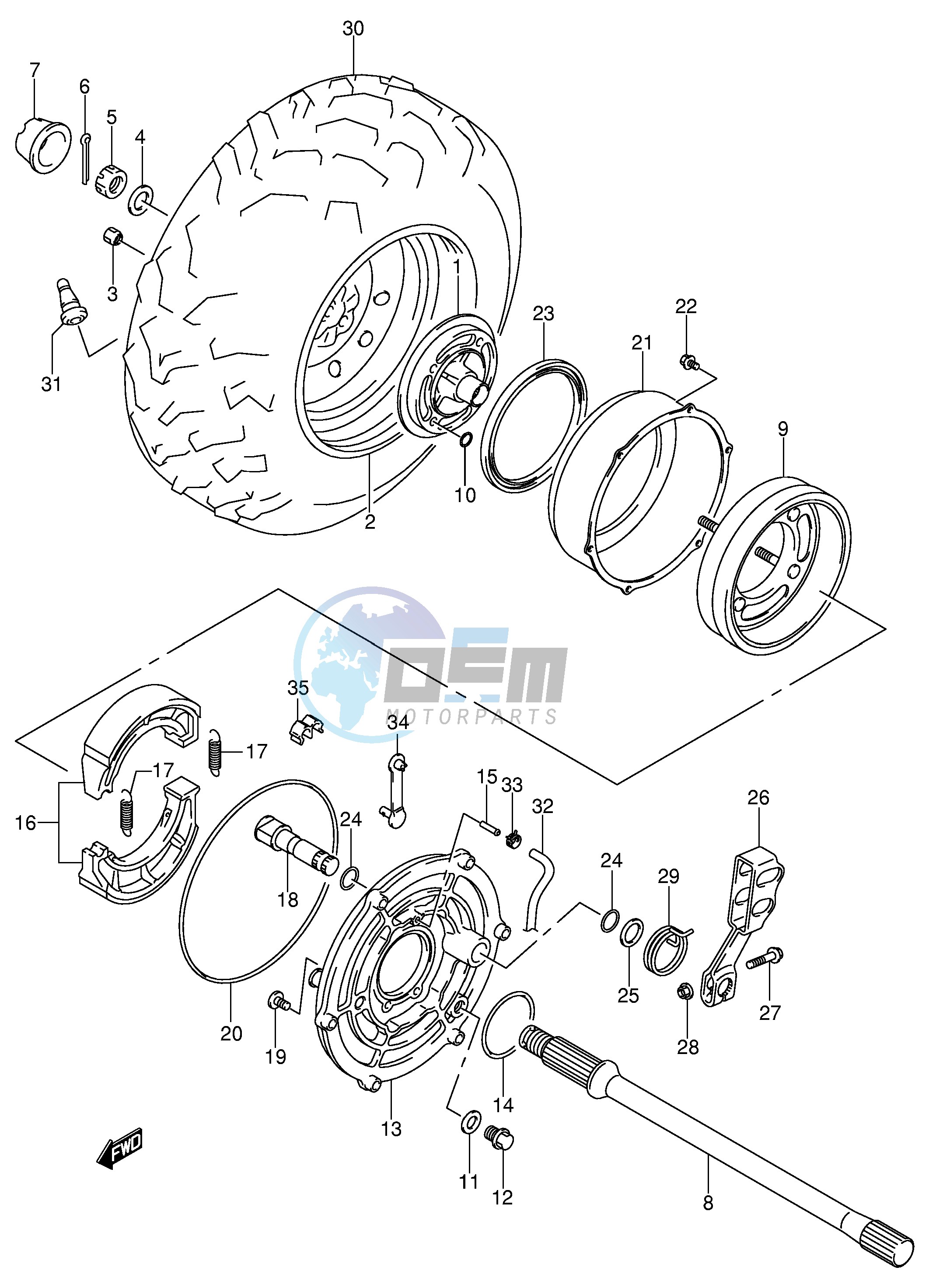 RIGHT REAR WHEEL