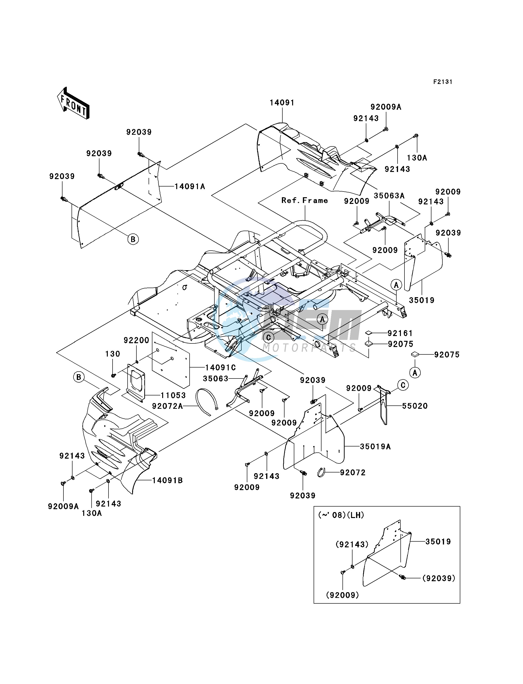 FRAME FITTINGS-- REAR- -