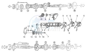 V7 Stone 750 USA-CND drawing Gear box selector