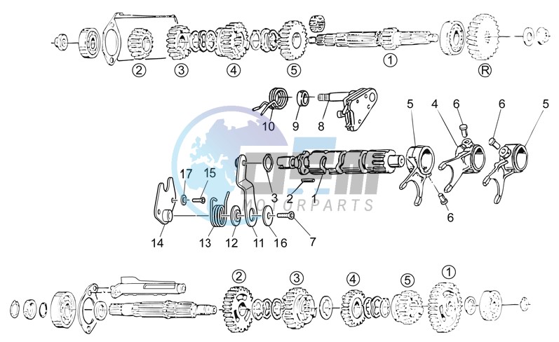 Gear box selector