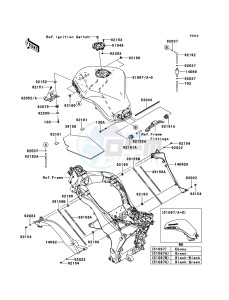 Z1000SX ABS ZX1000HCF FR GB XX (EU ME A(FRICA) drawing Fuel Tank