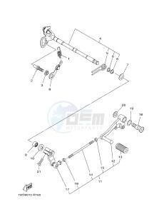 YZF-R25 249 (1WDE) drawing SHIFT SHAFT