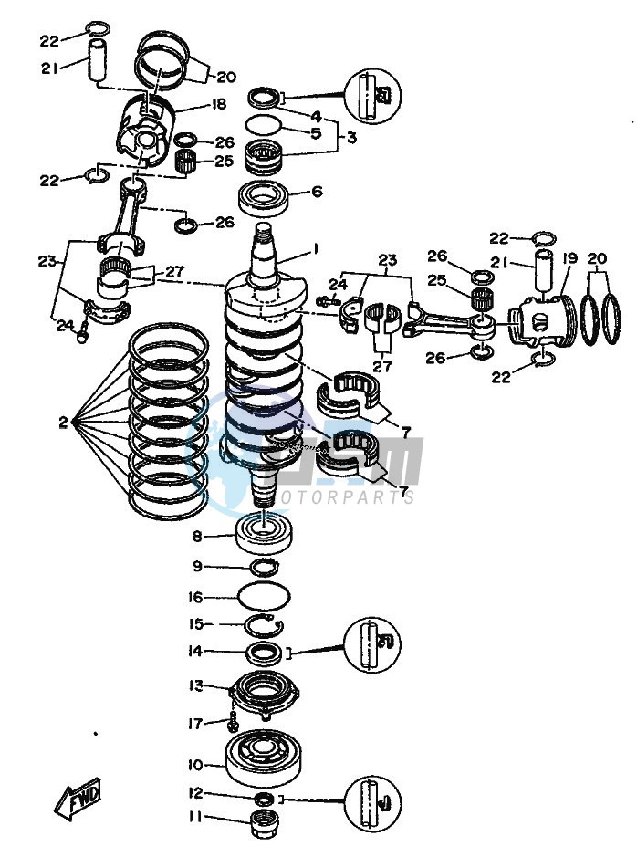 CRANKSHAFT--PISTON