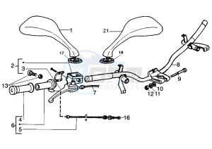 SKIPPER LX 125-150 drawing Front master cilinder