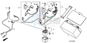 CB600F9 U / ABS ST drawing BATTERY