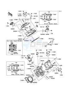 KFX700 KSV700B7F EU drawing Cylinder Head