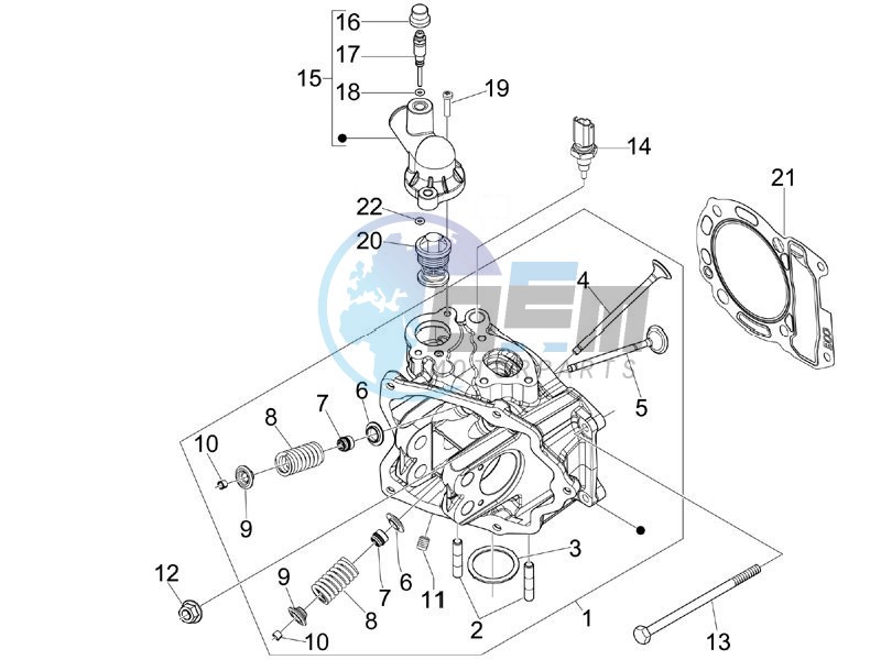 Cilinder head unit - Valve