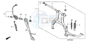 CB1300SA9 France - (F / ABS BCT CMF MME TWO) drawing STAND