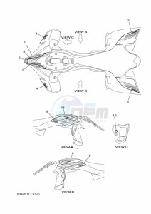 YFZ450R (BW2P) drawing GRAPHICS