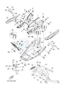 YP125RA (ABS) X-MAX 250 ABS (2DL2 2DL2 2DL2 2DL2) drawing STAND & FOOTREST