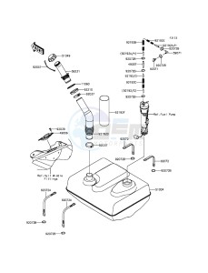 JET SKI ULTRA LX JT1500KCF EU drawing Fuel Tank