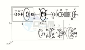 FIDDLE II 125S drawing CLUTCH