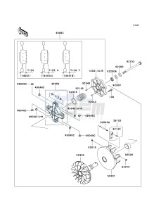 KRF 750 M [TERYX 750 FI 4X4 NRA OUTDOORS] (M9F9) M9F drawing DRIVE CONVERTER