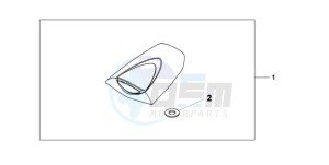 CBR600RRA Korea - (KO / ABS) drawing SEAT COWL*NHA66P*