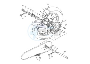 YZ 250 drawing REAR WHEEL