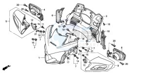 ST1300 drawing UPPER COWL