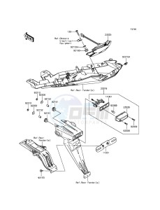 NINJA_ZX-6R ZX636EEF FR GB XX (EU ME A(FRICA) drawing Taillight(s)