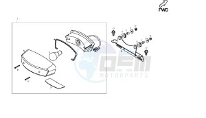 DXR - 200 CC VTHSM1B1A drawing TAILLIGHT