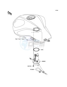 Z750R ZR750NBF FR GB XX (EU ME A(FRICA) drawing Fuel Pump