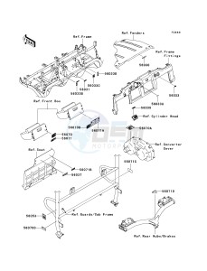 KAF 620 N[MULE 4010 4X4 HARDWOODS GREEN HD] (N9F) N9F drawing LABELS