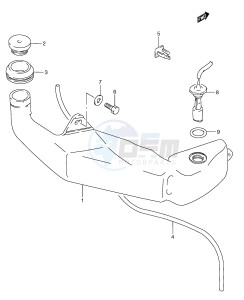 RGV250 (E24) drawing OIL TANK