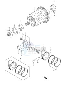 AN650 (E2) Burgman drawing CRANKSHAFT