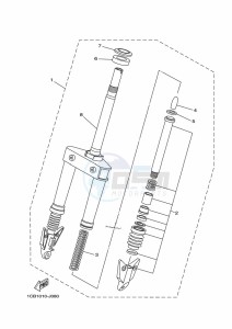 ED06 drawing FRONT FORK