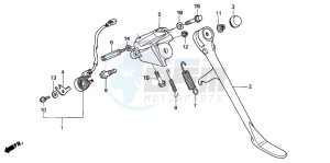 VTX1800C drawing SIDE STAND