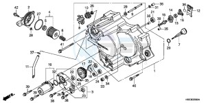 TRX500FMD TRX500FM Europe Direct - (ED) drawing FRONT CRANKCASE COVER