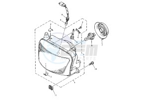 XJ S DIVERSION 900 drawing HEADLIGHT