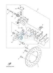 MT-03 MTN320-A (B6W3) drawing REAR BRAKE CALIPER