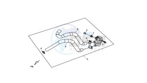 MAXSYM 400 EFI drawing AIRFILTER UNIT