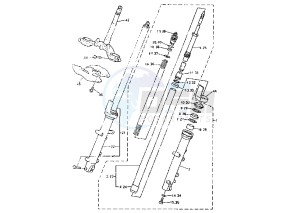 YZF R THUNDER CAT 600 drawing FRONT FORK