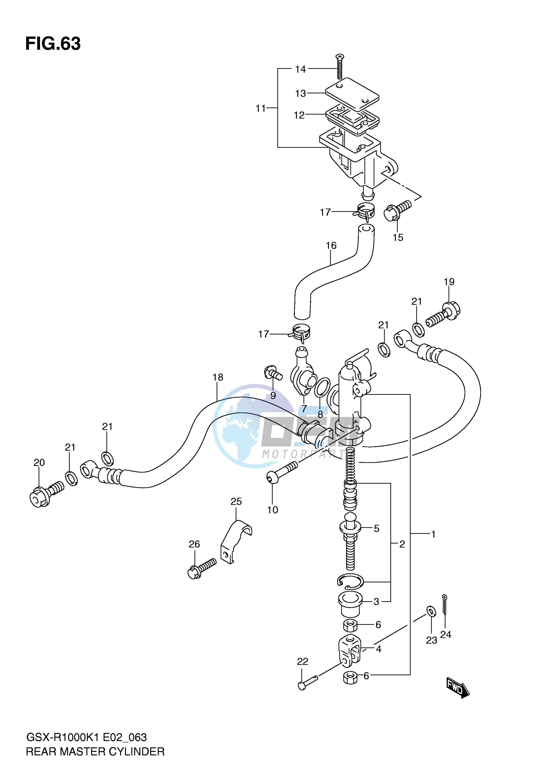 REAR MASTER CYLINDER